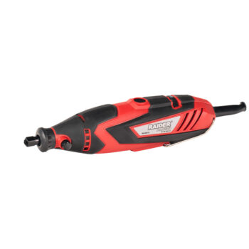 Raider RD-MG14 miniotsfrees – 230V & 12V toide, 110 tarvikut, 16000 p/min