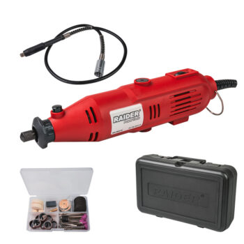Raider RD-MG15 miniotsfrees – 135W, paindvõll, muudetav kiirus, 100 tarvikut