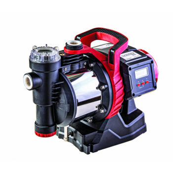 Raider Pro RDP-WP45 iseimev tsentrifugaalpump – 1100 W, 45 m, Ø1", INOX, veefiltri ja LCD-ekraaniga