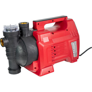 Raider RDP-WP80 iseimev tsentrifugaalpump – 1100 W, 45 m, Ø1", 77 l/min, ekraaniga