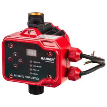 Raider RD-EPC04 digitaalne pumbakontroller – 2,2 kW, 1", max 15 bar, kuivkäigukaitsega