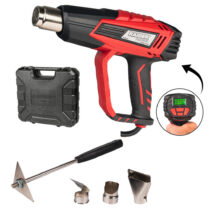 Raider RD-HG28 kuumapuhur – 2000 W, LCD-ekraan, 2 töörežiimi, 5 tarvikut ja kohver