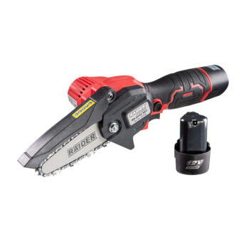 Raider RD-GP24 akukäsisaag 12V – 100 mm, 2x2Ah, 3 ketti ja kohver