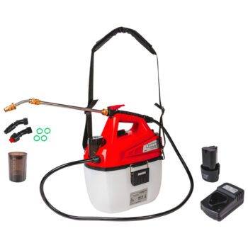Raider RD-BMD05 akupihusti – 5 l, 12V, 2Ah, 3 bar, 1,6 l/min