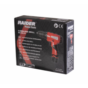 Raider RD-CDL33 akudrell – 12V, 1,5 Ah, 24 Nm, 2-käiguline, LED valgusti - Image 2