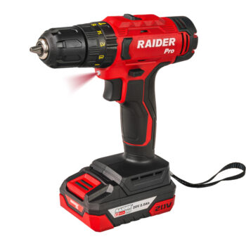 (R20)Raider Pro aku tööriistade komplekt – löökpuurtrell ja mutrikeeraja, 2 x 2Ah aku, kohver - Image 2