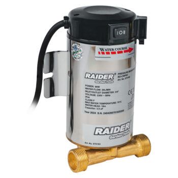 Raider RD-CWP83 survepump – 90 W, 10 m, Ø¾", 20 l/min, roostevaba korpus (INOX) - Image 2