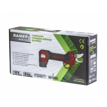 Raider RD-PSH01 akutoitega oksalõikur – 12 V, harjadeta mootor, 2x2 Ah, 25 mm lõikevõime - Image 2