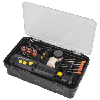Top Master Pro COMPACT mini lihvija – 8 V, akutoide, 5000–25000 p/min, tarvikukomplekt - Image 2