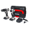 Raider Industrial tööriistakomplekt: harjadeta akutrell + löökmutrikeeraja, 2x2 Ah, kohver – RDI-CDB04W&HID01W
