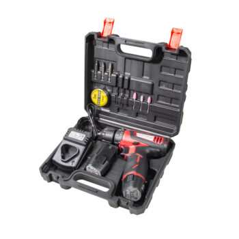 Raider akudrell RD-CDL09L – 12V, 2 käiku, 2x1,5 Ah, tarvikud ja kohver - Image 3