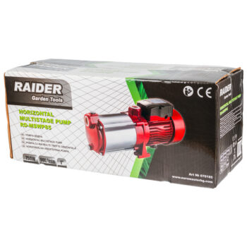 Raider RD-MSWP85 horisontaalne mitmetasandiline pump – 750 W, 45 m, Ø1", 90 l/min, 4 turbīni - Image 3