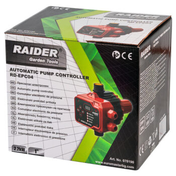 Raider RD-EPC04 digitaalne pumbakontroller – 2,2 kW, 1", max 15 bar, kuivkäigukaitsega - Image 3