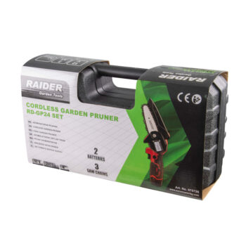 Raider RD-GP24 akukäsisaag 12V – 100 mm, 2x2Ah, 3 ketti ja kohver - Image 3