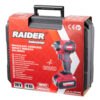 Raider Industrial akumutrikeeraja, harjadeta, 20V, 280 Nm, 4 kiirust, 1/2" + 3/8", 4 Ah – RDI-IBW03 - Image 4