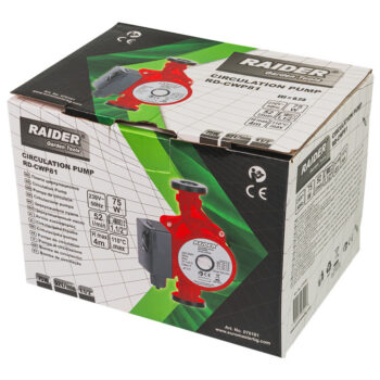 Raider RD-CWP81 kütte tsirkulatsioonipump – 75 W, 4 m, Ø1½", 52 l/min, kuni 110 °C - Image 4