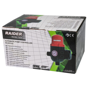 Raider RD-EPC03 automaatne pumbakontroller – 2,2 kW, 1", rõhukaitse ja kuivkäigukaitsega - Image 4