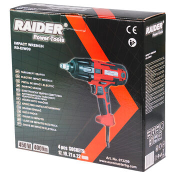 Raider RD-EIW09 löökmutrikeeraja – 450 W, 400 Nm, 1/2", kompaktne ja võimas tööriist autohoolduseks ja ehitustöödeks - Image 5