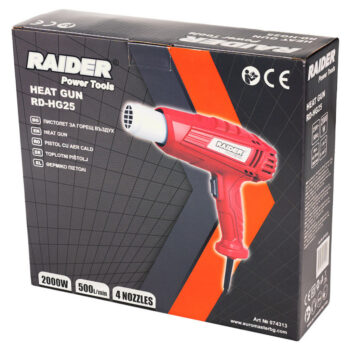 Raider RD-HG25 kuumapuhur – 2000 W, 2 töörežiimi, 4 otsikut - Image 4
