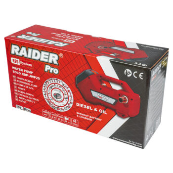 (R20)Raider RDP-JWP20 akupump – vee, diisli ja õli jaoks, 48 l/min, 22 m, ilma akuta - Image 4