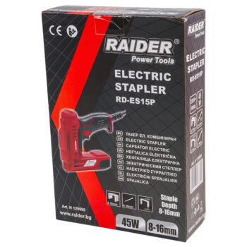 Raider RD-ES15 elektriline klambripüstol – sobib klambritele ja naeltele, kompaktne ja ergonoomiline - Image 4