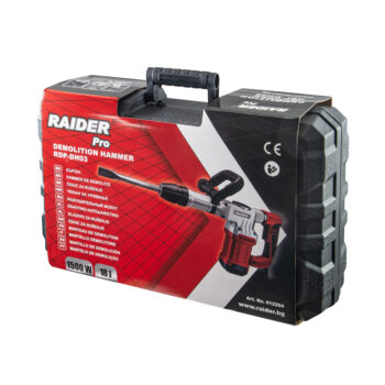 Raider Pro RDP-DH03 piikvasar – 1500 W, 18 J, SDS-Max, tugeva vibratsioonisummutusega tööriist betooni ja müüritise purustamiseks - Image 5