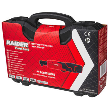 Raider RD-RW01 akuga padrunvõti – 12V, 2Ah, 3/8", 40 Nm, tarvikukohver komplektis - Image 5