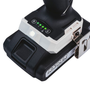 Raider Industrial tööriistakomplekt: harjadeta akutrell + löökmutrikeeraja, 2x2 Ah, kohver – RDI-CDB04W&HID01W - Image 8