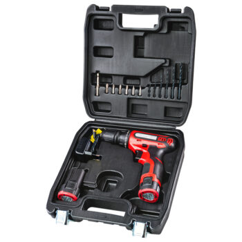 Raider akudrell RD-CDL26 – 12V, 2 käiku, 2x1,5 Ah, 28 Nm, tarvikud ja kohver - Image 9
