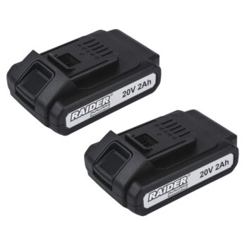 Raider Industrial tööriistakomplekt: harjadeta akutrell + löökmutrikeeraja, 2x2 Ah, kohver – RDI-CDB04W&HID01W - Image 9