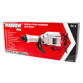 Raider Pro RDP-DH04 piikvasar – 1400 W, 30 J, HEX 30 mm, professionaalne tööriist betooni ja müüritise lõhkumiseks - Image 10