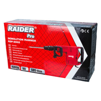 Raider Pro piikvasar 1500 W – SDS-Max, 18 J löögienergia, 9,5 kg, kohvriga - Image 10