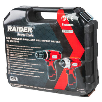 Raider 12V trelli komplekt RD-CDIDL01 – trell ja löökmutrikeeraja, 2x1,5 Ah, kohver - Image 10