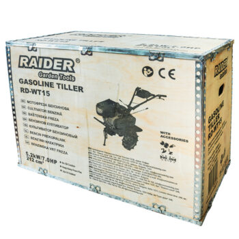Raider RD-WT15 bensiinimootoriga kultivaator – 5,2 kW (7,0 hj), 1200 mm töölaius, 2+1 käiku, esituli - Image 11
