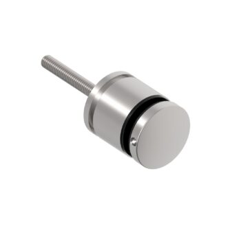 Punktkinnitus FLEX2 D=50mm; siledale pinnale, tagumine plaat keermega; klaasile 8-17,52mm, keere M10*125mm, AISI 316, Satiin