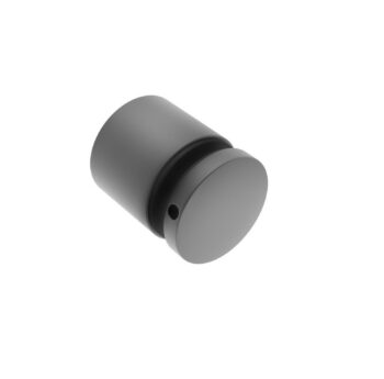 Punktkinnitus FLEX2 D=50mm; siledale pinnale, tagumine plaat keermega; klaasile 8-17,52mm, keere M10*40mm, AISI 304, must RAL9005