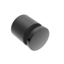 Punktkinnitus FLEX2 D=50mm; siledale pinnale, tagumine plaat keermega; klaasile 8-17,52mm, keere M10*40mm, AISI 304, must RAL9005