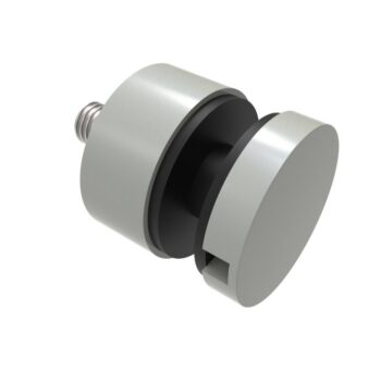 Punktkinnitus klaasile D 30mm; siledale pinnale; puks 15mm, klaasile 6-12,76mm, keere M8*40mm, AISI 304, ZAMAK - Image 2