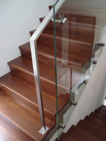 Punktkinnitus klaasile 40*40mm; siledale pinnale; puks 32mm, klaasile 8-17,52mm, keere M10*100mm, AISI 304, Satiin - Image 3