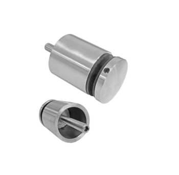 Punktkinnitus klaasile D 50mm; siledale pinnale; puks 32mm, klaasile 8-17,52mm, keere M10*70mm, AISI 304, Satiin - Image 2