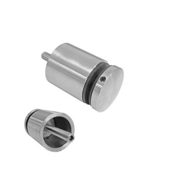 Punktkinnitus klaasile D 50mm; siledale pinnale; puks 42mm, klaasile 8-17,52mm, keere M10*90mm, AISI 304, Satiin