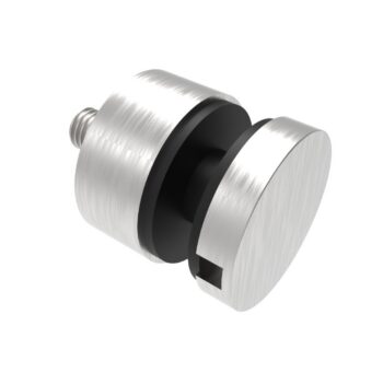 Punktkinnitus klaasile D 30mm; siledale pinnale; puks 15mm, klaasile 6-12,76mm, keere M8*40mm, AISI 316, Satiin
