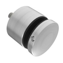 Punktkinnitus klaasile D 50mm; siledale pinnale; puks 15mm, klaasile 8-17,52mm, keere M10*70mm, AISI 316, Satiin