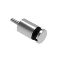 Punktkinnitus klaasile D 30mm; siledale pinnale; puks h42mm, klaasile 6-12,76mm, keere M8*80mm, AISI 304, Satiin
