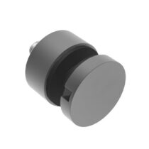 Punktkinnitus klaasile D 30mm; siledale pinnale; puks 15mm, klaasile 6-12,76mm, keere M8*40mm, AISI 304, tumehall, RAL7016