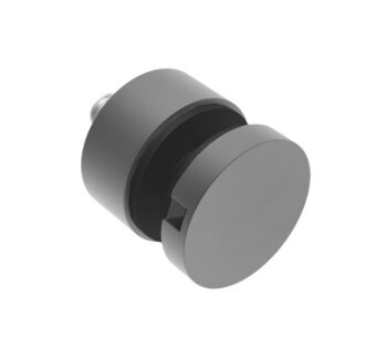 Punktkinnitus klaasile D 30mm; siledale pinnale; puks 15mm, klaasile 6-12,76mm, keere M8*40mm, AISI 304, tumehall, RAL7016