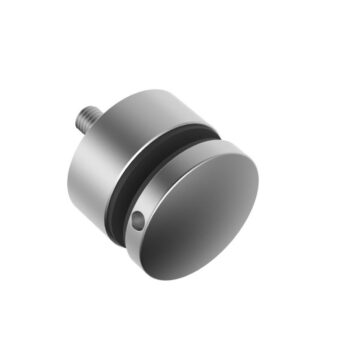 Punktkinnitus klaasile D 50mm; siledale pinnale; puks 22mm, klaasile 8-17,52mm, keere M10*75mm, AISI 304, Satiin
