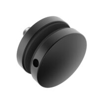 Punktkinnitus klaasile D 50mm; siledale pinnale; puks 10mm, klaasile 8-17,52mm, keere M10*45mm, AISI 304, värv must RAL9005