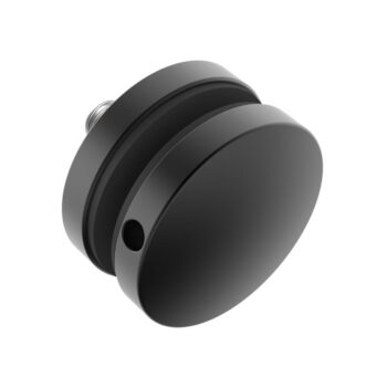 Punktkinnitus klaasile D 50mm; siledale pinnale; puks 10mm, klaasile 8-17,52mm, keere M10*45mm, AISI 304, värv must RAL9005