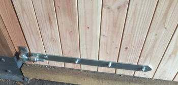 Latthing reguleeritava hingega M16, latt 400*40/5mm, plaat 130*35/5mm, tsink - Image 2
